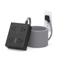 Protetor de Surtos Power Strip One Beat 25 Pés - 8 Tomadas e 4 USB Protetor de Surtos Power Strip One Beat 25 Pés - 8 Tomadas e 4 USB