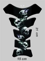 Protetor De Tanque Para Motos Tank Pad Caveira R-193 Grande