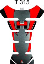 Protetor De Tanque Tank Pad Honda Titan 150/160 Verm/ Prata