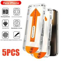 Protetor De Tela 8K Ultra HD Sem Poeira Para iPhone 17 16 15 14 13 12 11 pro Max Air, Fácil - EOENKK