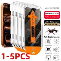 Protetor De Tela Anti-Espia De Vidro Temperado Sem Poeira Para iPhone 17 16 15 14 11 12 13 pro Max