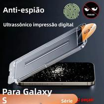 Protetor De Tela Anti-Espionagem Ultrassônico Para Samsung Galaxy S24 S23 S22 S21 S25 plus 5G, Vidro