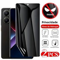 Protetor De Tela Anti-Spy Hydrogel Para Xiaomi Poco F7 F6 F5 pro X7 X6 X5 pro 2 Peças Cobertura