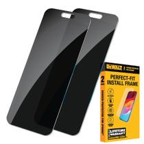 Protetor de tela de privacidade DEWALT para iPhone 16 Plus, pacote com 2