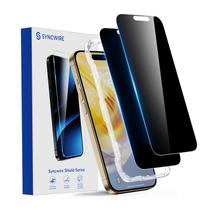 Protetor de tela de privacidade SYNCWIRE iPhone 15 Pro Max, pacote com 2