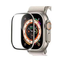 Protetor De Tela De Vidro Para Apple Watch Ultra De 49mm, Anti-Risco, Filme Temperado Com Moldura