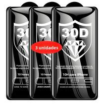 Protetor De Tela De Vidro Temperado 30D Para iPhone 17 16 15 14 13 12 pro Max Mini XR X I17 3PCS
