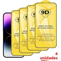 Protetor De Tela De Vidro Temperado 9D Para iPhone 7 a 16, 2 a 4 Peças Para pro Max XR Xs Max