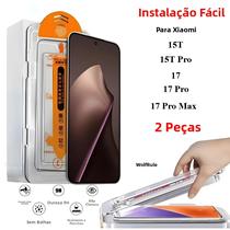 Protetor De Tela De Vidro Temperado 9H HD Para Xiaomi 15T 17 pro Max 15T Pro, Cobertura Total, Livre