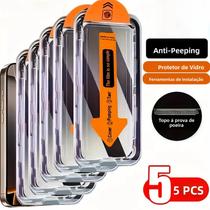 Protetor De Tela De Vidro Temperado Anti-Espionagem Para iPhone 16e 16 pro Max 15-12 Mini 11 17 XS - miaotiemo