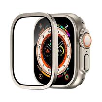 Protetor De Tela De Vidro Temperado Com Estrutura De Titânio De 49mm Para Apple Watch Ultra Série 2