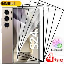 Protetor De Tela De Vidro Temperado Completo Para Samsung Galaxy S24 25 Ultra S23 S22 S21 4PCS