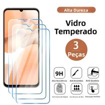 Protetor De Tela De Vidro Temperado De Cobertura Total 3 Peças Para Realme C2 C3 C11 C12 C15 C17 C20