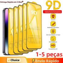 Protetor De Tela De Vidro Temperado HD 9D Para iPhone 17/16/15/14/13/12/11 pro Max X/XS/XR 1-5PCS