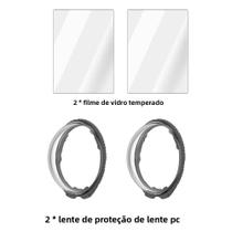 Protetor De Tela De Vidro Temperado Insta360 X4 Air E Tampa De Lente Premium Em PC 360 graus
