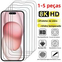 Protetor De Tela De Vidro Temperado Para iPhone 1-5 Peças Para X XS XR 11 12 13 14 15 16 17 pro Max