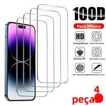 Protetor De Tela De Vidro Temperado Para iPhone 14 pro Max 13 12 11 pro Max Mini 4PCS