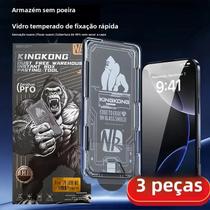 Protetor De Tela De Vidro Temperado Para iPhone 17/16/15 Pro, 3 Peças, Filme Protetor De Vidro