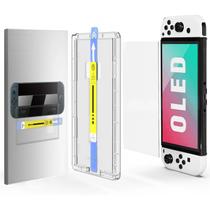 Protetor De Tela De Vidro Temperado Para Nintendo Switch OLED 2021, Dureza 9H, Kit De Alinhamento - others