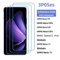 Protetor De Tela De Vidro Temperado Para Oppo Reno 13 FS 13F 4G 5G 12 12FS 12F 11F 11 pro 3 Peças - NONE