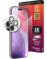 Protetor de Tela e Câmera em Vidro Temperado ZAGG Glass+ para iPhone 17 Pro