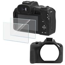 Protetor de tela e capa de silicone para câmera Canon EOS R50