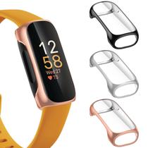Protetor de tela e capa protetora de tela, pacote com 3 unidades para Fitbit Inspire 3