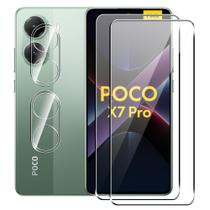 Protetor de tela e lente de câmera Xiaomi Poco X7 Pro 5G Protetor de tela e lente de câmera Xiaomi Poco X7 Pro 5G