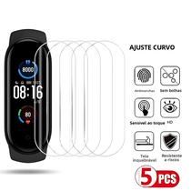 Protetor De Tela Em Filme Hidrogel Para Xiaomi Mi Band 8 7 6 5 4 3, 5 Peças, Cobertura Completa, Protetor De Tela Em Filme Hidrogel Para Xiaomi Mi Band 8 7 6 5 4 3, 5 Peças, Cobertura Completa,