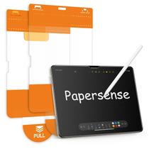 Protetor de tela fosco OMOTON PAPERSENSE para iPad Air de 11 polegadas M3 2025 e M2 2024 (7ª e 6ª geração), vidro temperado de camada de papel com bandeja de instalação sem poeira, antirreflexo, suporte para Apple Pencil, pacote com 2