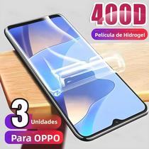 Protetor De Tela HD Hydrogel 3 Peças Para OPPO A80 A40 A60 A78 A79 A98 A96 A3X A3