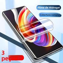 Protetor De Tela HD Hydrogel 3 Peças Para Realme GT Series GT 5 6T Neo 3T 5 SE 6 7T 7 Note 50 60 5G