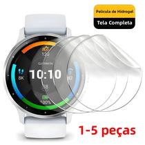 Protetor De Tela Hidrogel HD Transparente Para Smartwatch Garmin Venu 3S Anti-Risco Cobertura Total