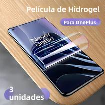 Protetor De Tela Hydrogel Para OnePlus 11 10 9 8 7 pro 8t 7t 6t 9r Nord 2, Cobertura Total, 3 Peças