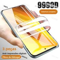 Protetor De Tela Hydrogel Para Xiaomi Poco F3 F4 X3 NFC X4 GT X5 F5 M3 M4 M5S M6 5G pro 3PCS