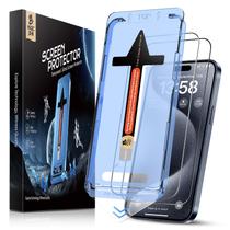 Protetor de tela MAGIC JOHN de vidro temperado para iPhone 15 Pro