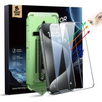 Protetor de tela MAGIC JOHN para iPhone 15 Pro 6.1", pacote com 2