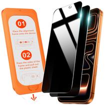 Protetor de tela OMOTON Privacy para iPhone 17 Pro Max, pacote com 2 Protetor de tela OMOTON Privacy para iPhone 17 Pro Max, pacote com 2