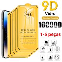 Protetor De Tela Para iPhone 15 14 13 12 11 pro Max Vidro Temperado 9D 1-5PCS Vidro Protetor