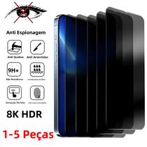 Protetor De Tela Para iPhone Anti-Espionagem, Vidro Temperado De Cobertura Total, 1-5 Peças Para
