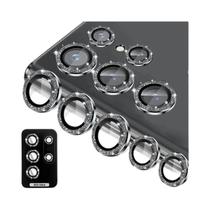 Protetor De Tela Para Lente De Câmera Glitter Para Samsung Galaxy S23 S25 S24 Ultra S25+ Com Anel De