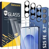Protetor de Tela Samcorn Galaxy S25 FE Kit 3+3 HD Transparente