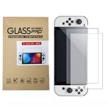 Protetor de tela Switch OLED, película de tela HD transparente temperado anti-arranhão compatível Nintendo Switch Oled