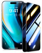 Protetor de tela UltraGlass Ultra Top 9H+ Glass para iPhone 15 Pro Max Privacy, pacote com 2