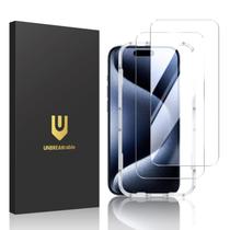 Protetor de tela UnbreakCable para iPhone 15 Pro Max, pacote com 2