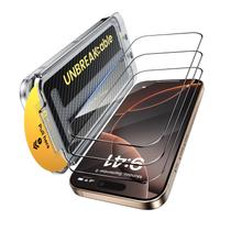Protetor de tela UnbreakCable para iPhone 16 Pro Max, pacote com 3 unidades de vidro 9H Protetor de tela UnbreakCable para iPhone 16 Pro Max, pacote com 3 unidades de vidro 9H