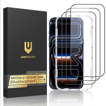 Protetor de tela UnbreakCable para iPhone 17 Pro, pacote com 3 unidades de vidro temperado