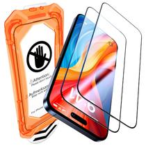 Protetor de tela UniqueMe para iPhone 15 Pro de vidro temperado