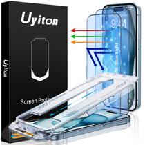 Protetor de tela Uyiton Anti-Blue Light para iPhone 15, pacote com 2
