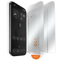 Protetor de tela VANCKLE para iPhone 15/16, pacote com 2 unidades, nível militar Protetor de tela VANCKLE para iPhone 15/16, pacote com 2 unidades, nível militar